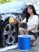 车用洗车水桶汽车专用便携式车载折叠收缩户外可伸缩大容量水桶￥