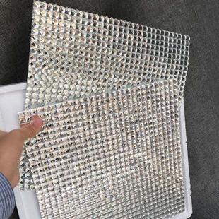 德国超白玻银钻白钻13面水晶玻璃马赛克瓷砖卫生间墙贴背景墙背胶