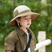 男童帽子春夏款小孩渔夫帽女孩，夏季大帽檐，防晒帽遮阳帽太阳帽