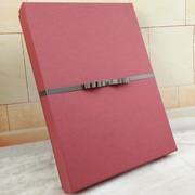 红色超大号商务盒长方形银色画框相册A4书本衬衫礼物包装空盒