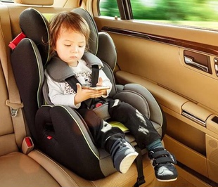 儿童安全座椅汽车用，简易方便宝宝车载通用9个月-12岁‮好孩子͙