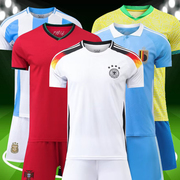 2022卡塔尔世界杯国家队球衣，法国葡萄牙法国阿根廷足球，服套装男女
