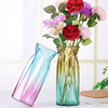 创意彩色折纸花瓶水养鲜花花瓶渐变客厅摆饰插花器ins风花瓶