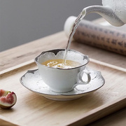 日本进口文山窑珍珠，白牡丹手工茶壶，咖啡杯英式下午茶杯套装