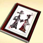 民间特色手工艺品皮影装饰画挂墙传统陕西中国风送老外