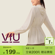 VfU运动外套女春季薄款瑜伽服跑步健身训练罩衫透气户外上衣宽松