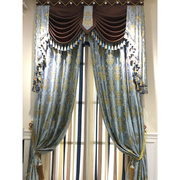 上海窗帘定制  高精密小浮雕金线提花欧式客厅卧室阳台窗帘窗纱