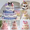 双层卡通蛋糕模型仿真2023创意网红小公主订婚喜生日蛋糕样品