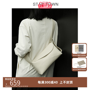 startown原创设计头层牛皮，托特包女2023大容量单肩包斜挎包包