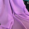 薰衣草紫纯棉薄透垂坠乔其纱雪纺里衬面料，衬衫汉服春夏服装布料