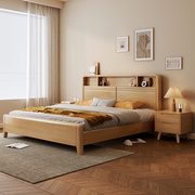 床头打开储物收纳气压高箱式床1.5一米五的床一米八双人床实木1.8
