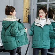 2022冬季棉服女短款冬季韩版大码面包服棉袄宽松加厚棉衣外套