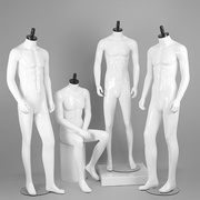 男装模特道具全身服装店，韩版无头木盖男款，橱窗展示假人体模特道具
