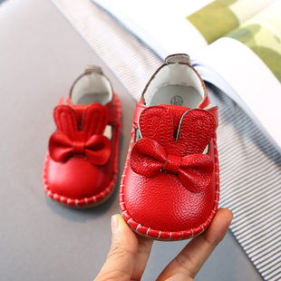 女婴儿学步鞋女宝宝公主鞋子秋季0小童皮鞋1一3周岁半2软底春秋款