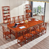 红木会议桌长桌办公桌实木洽谈桌椅组合刺猬紫檀，长方形大型会议桌
