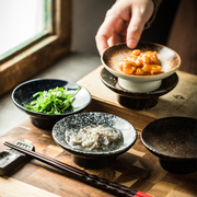 4.5英寸日式高脚小碟子放小菜家用创意陶瓷小吃碟蘸料迷你调味碟