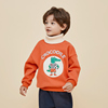 一体绒儿童卫衣高领韩版卡通宝宝绒衫加厚冬季童装男童套头潮