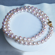 南熙海水珍珠项链正圆，优雅气质高品质珠宝锁骨，链日本akoya项链女