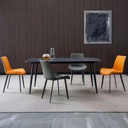 优级岩板餐桌椅组合现代简约轻奢长方形家用小户型意式极简西餐桌
