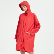 2021欧美时尚风衣式全身，防暴雨外套雨衣，户外徒步旅游男女便携雨披