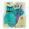 Dora儿童潜水镜呼吸管套装脚踏蹼噗板防水防雾面具青少年游泳装备
