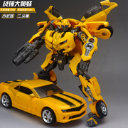 正版合金变形大黄蜂机器人金刚柱大号擎天模型手办儿童玩具汽车人