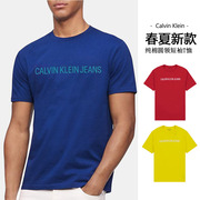 calvinklein凯文克莱ckjeans短袖t恤男夏2021纯棉圆领男装