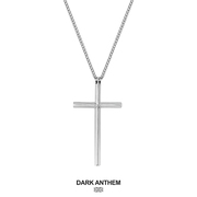 DARK ANTHEM重音 十字架纯银项链男女款中性轻奢情侣送男生礼物