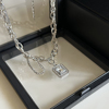TIRELIRE M-023 法式浪漫bling银色宝石小众设计高级感毛衣项链