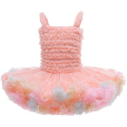 儿童服装童装tutu裙女童连衣裙宝宝蓬蓬礼服公主甜美裙子兔兔裙