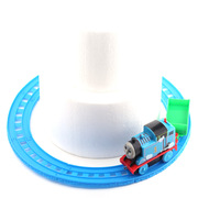 动托马斯火车蛋糕，装饰火车头轨道带车厢，声光儿童生日玩具摆件盲盒