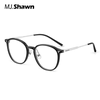 MJ Shawn黑色复古眼镜防蓝光眼镜框超轻镜架配度数近视眼镜