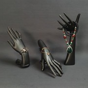 创意黑色树脂女士假手模型戒指手链手表珠宝店首饰展示架收纳架