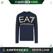 香港直邮EMPORIO ARMANI 男士海军蓝色棉质长袖T恤 6LPT25-PJ7CZ-