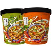 李子柒红油面皮135g*2桶椒麻宽面速食方便桶装干拌面非油炸即食面