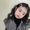 韩国进口不锈钢爱心bb夹儿童时尚边夹刘海，夹女童裹布宝宝发夹