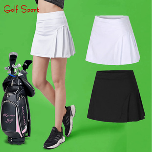 高尔夫短裙女包臀夏季速干大码百褶短裤裙，网球跑步户外运动防走光