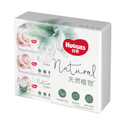 好奇Huggies天然植物小森林湿巾80抽6包超厚倍柔铂金装手口可用
