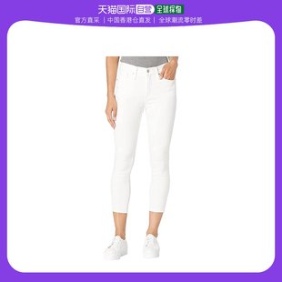 香港直邮潮奢 Madewell 女士9  小号中腰短款白色牛仔长裤(纯色)