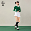 lg高尔夫女装秋款golf女士，服装2023长袖针织衫韩版运动毛线衣(毛线衣)