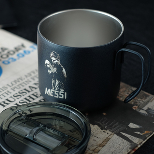 VSTEN梅西C罗内马尔皇马AC米兰国米不锈钢工业风咖啡杯水杯