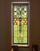 彩绘艺术欧式蒂凡尼教堂彩色玻璃贴膜 屏风门窗吊顶玄关隔断贴纸