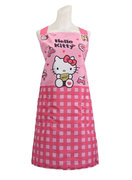 kitty围裙粉格点心双口袋厨房，工作裙烘焙课，烹饪课做点心台湾制