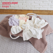 angeliebe安杰丽蓓日本制新生婴儿，服装15件套礼盒男女宝双色可选