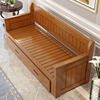 实木沙发床可折叠客厅双人1.5米多功能，可伸缩1.8米小户型推拉两用
