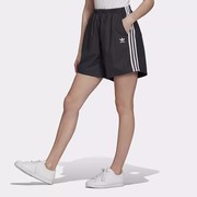 Adidas阿迪达斯三叶草运动裤女子夏季透气休闲宽松梭织短裤H37753
