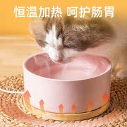 猫咪恒温饮水机宠物陶瓷加热水，碗粮碗猫喝水喂水器狗狗酸奶机用品
