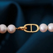 s925纯银时尚珍珠猪鼻孔，项链手链毛衣，链手工diy制作串珠饰品银扣