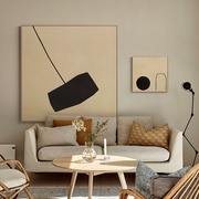 现代几何抽象创意装饰画，客厅沙发墙背景，壁画样板间超大幅布景挂画