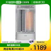 日本直邮山善碳纤维取暖器 远赤外线 自动摆首 白银DBC-L0952
